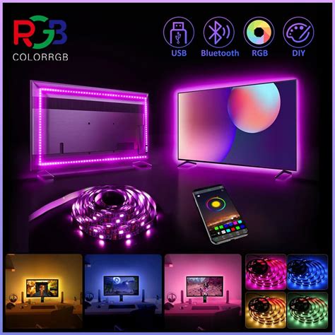 colorrgb backlight for tv usb powered led strip light rgb5050 for