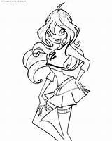 Coloring Pages Winks Winx Enchantix Printable Girls Popular Club Coloringhome sketch template