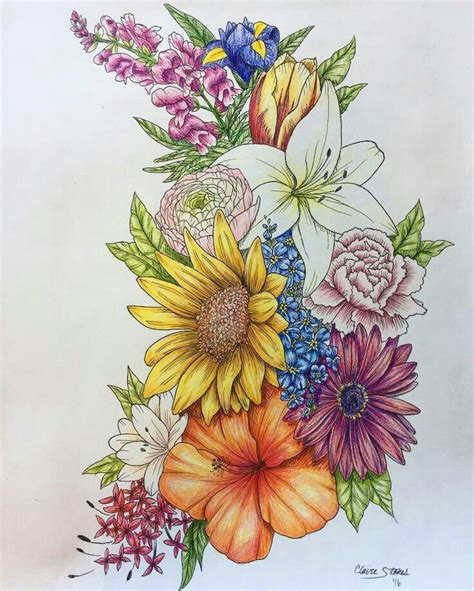 ideas  tutorials  easy flowers  draw pictures
