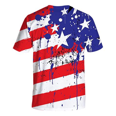 buy men s new summer casual printed independence day loose round neck t