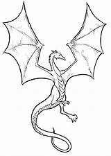 Coloring Pages Dragon Print Popular Old sketch template