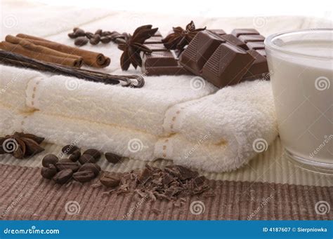 chocolate spa stock image image  aromatherapy cinnamon