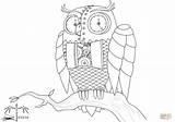 Steampunk Coloring Owl Clash Pages Titans Bubo Inspired Printable Drawing sketch template