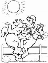 Gonzo Muppet Coloring Babies Riding Horse Colouring Muppets Colorir Para sketch template