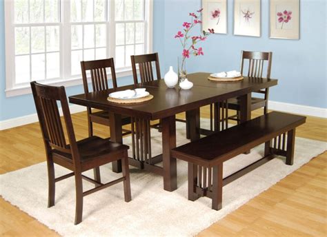 dining room sets big  small  bench seating