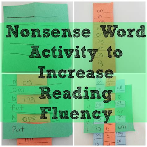 nonsense word fluency activities