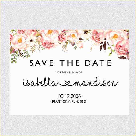 save  date templates word  printable save  date template