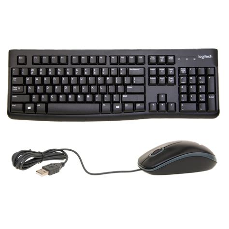 logitech mk  usb keyboard  mouse combo black