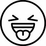 Emoji Coloring Pages Kids Laughing Emoticons Emojis Tongue Sticking Smileys Face Bestcoloringpagesforkids Smile Print Icon Feelings Faces Choose Board Simple sketch template