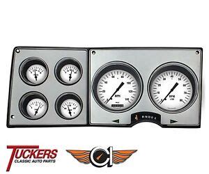 chevygmc truck direct fit gauges classic instruments ctwh white hot ebay