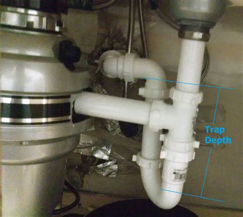 plumbing   garbage disposal install  high drain pipe home improvement stack exchange