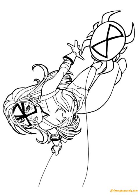 spider girl coloring pages