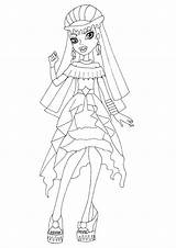 Monster High Noir Catty Pages Coloring Boo Getdrawings Getcolorings sketch template