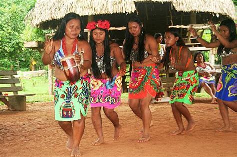 women dancing picture of embera village tours and more panama city