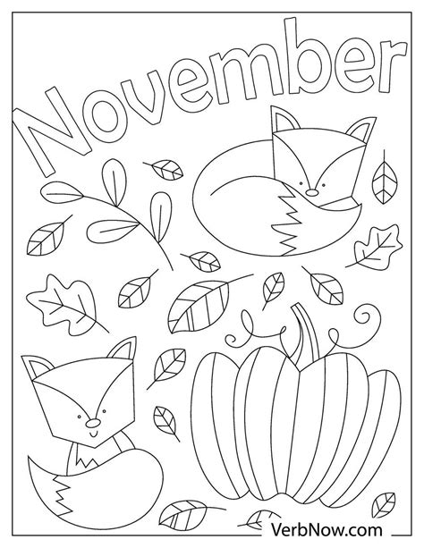 november coloring pages   printable  verbnow