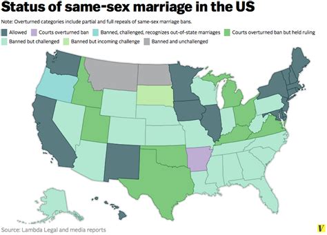 same sex marriage is winning in two maps actuallesbians