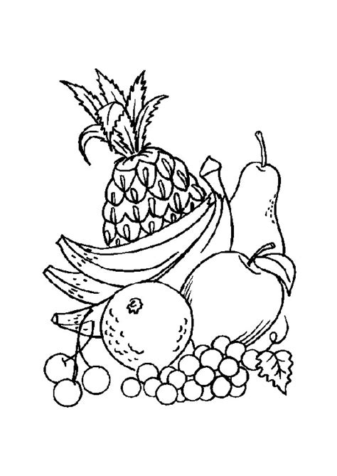 coloriages coloriage fruits dessin fruits  coloriage enfant