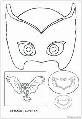 Pj Masks Pages Gufetta Coloring Owlette Coloringpagesonly Mask Masken Kids Visit Dots Connect Mascaras sketch template