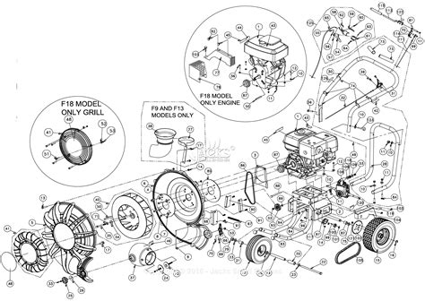 billy goat fsps parts diagram  full assembly