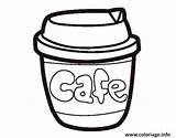 Colorear Starbuck Café Cafes Leche Envase Tazza Caffè Bibite Acolore Tazze Disegno Imagui Caffe sketch template