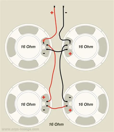 wiring speakers  parallel diagram