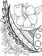 Coloring Pages Polynesian Designs Moana Flower Kids Colouring Drawing Book Sheets Samoan Color Printable Publications Dover Welcome Artwork Haven Creative sketch template