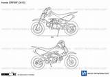 Honda Crf50f Templates Preview Template sketch template
