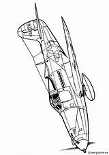 Aircobra 1943 39q Flugzeugen Airplanes Coloriages Avions sketch template