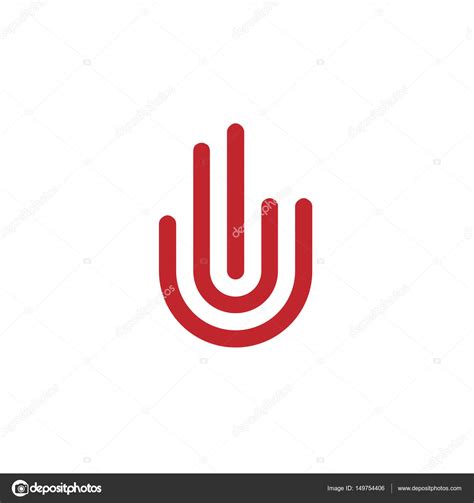 hand symbol  finger signs logo stock vector  krustovin