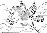 Pegasus Malvorlage Ausmalbilder Fabelwesen Ausdrucken Malvorlagen Ausmalbild Seite Pferde Malen Kinderbilder Fantasie Barbie Anzeigen sketch template