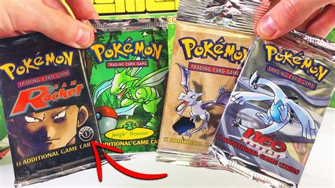 opening rare vintage pokemon cards packs st edition youtube