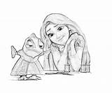 Rapunzel Pages Coloring Tangled Pascal Character Smile Happy Getdrawings Printable Getcolorings Print sketch template