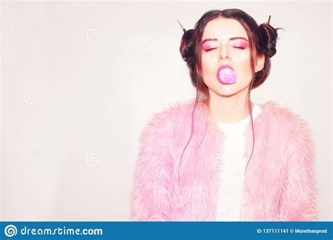 Sexy Girl Blowing Bubble Gum Stock Images 8 Photos