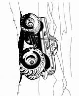 Monster Truck Bigfoot Pages Prowler Coloring Online Coloringpagesonly Color sketch template