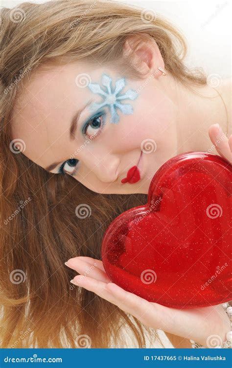 girl  hearts stock image image  concept attractive