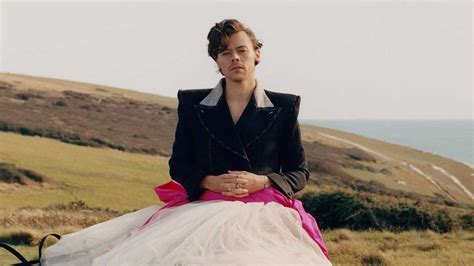 harry styles makes history as vogue s first ever solo male cover star