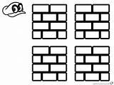 Mario Coloring Super Block Brick Pages Odyssey Printable Color Kids sketch template