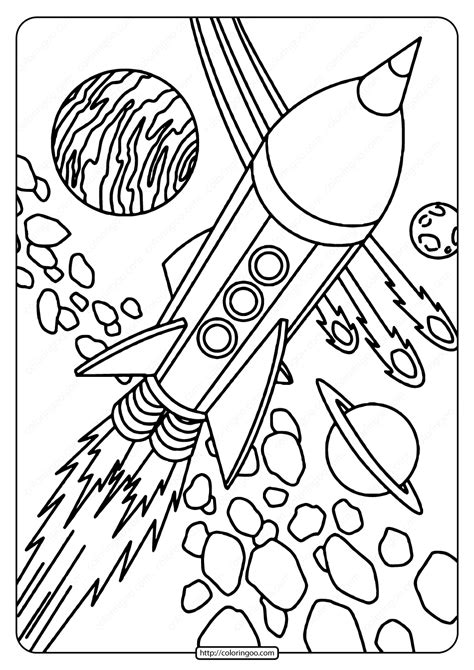 printable rocket  space  coloring page planet coloring pages