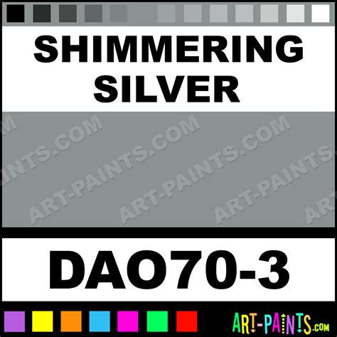 shimmering silver dazzling metallics metal paints  metallic paints dao  shimmering