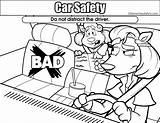 Safety Coloring Car Pages Colouring Resolution Medium sketch template