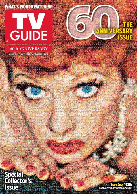 tv guide magazine celebrates 60th anniversary with mosaic