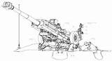 M777 Howitzer Artillery Blueprints Eurosatory S50 Firing F332 I50 Defencetalk Maquetland sketch template