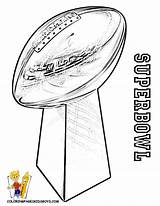 Coloring Bowl Super Pages Trophy Superbowl Football Nfl Sunday Sheets Kids Printable Sheet Color Party Parties Kid Sports Activities Crafts sketch template