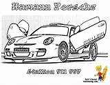 Porsche Pages Car Coloring 911 Cars Gt3 Sports Turbo Hamann Kids Corvette Stallion Colouring Bmw Gusto Yescoloring Boys Lamborghini Racing sketch template