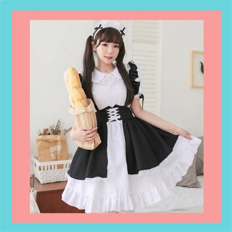 Maid Costume Anime Women French Maid Outfit Dress Uniform Etsy