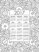 Calendars sketch template