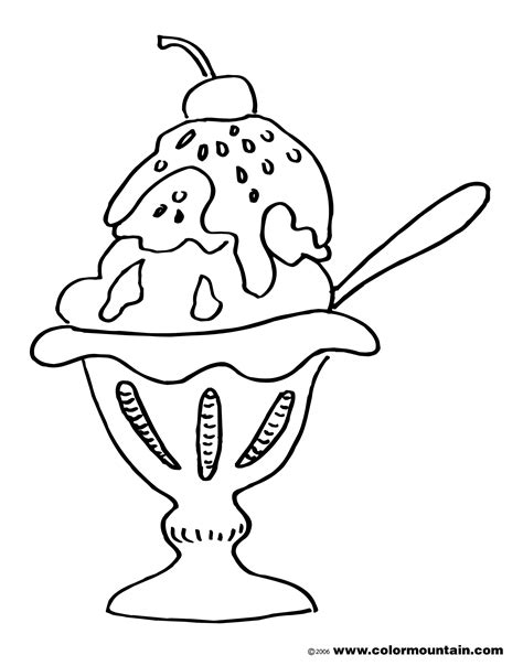 coloring pages  ice cream sundaes coloring pages