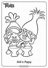 Suki Trolls Coloringoo sketch template