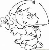 Dora Explorer Colorings Coloringpages101 sketch template