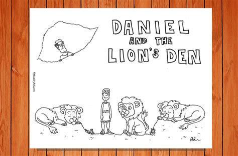 daniel   lions den printable ministryark